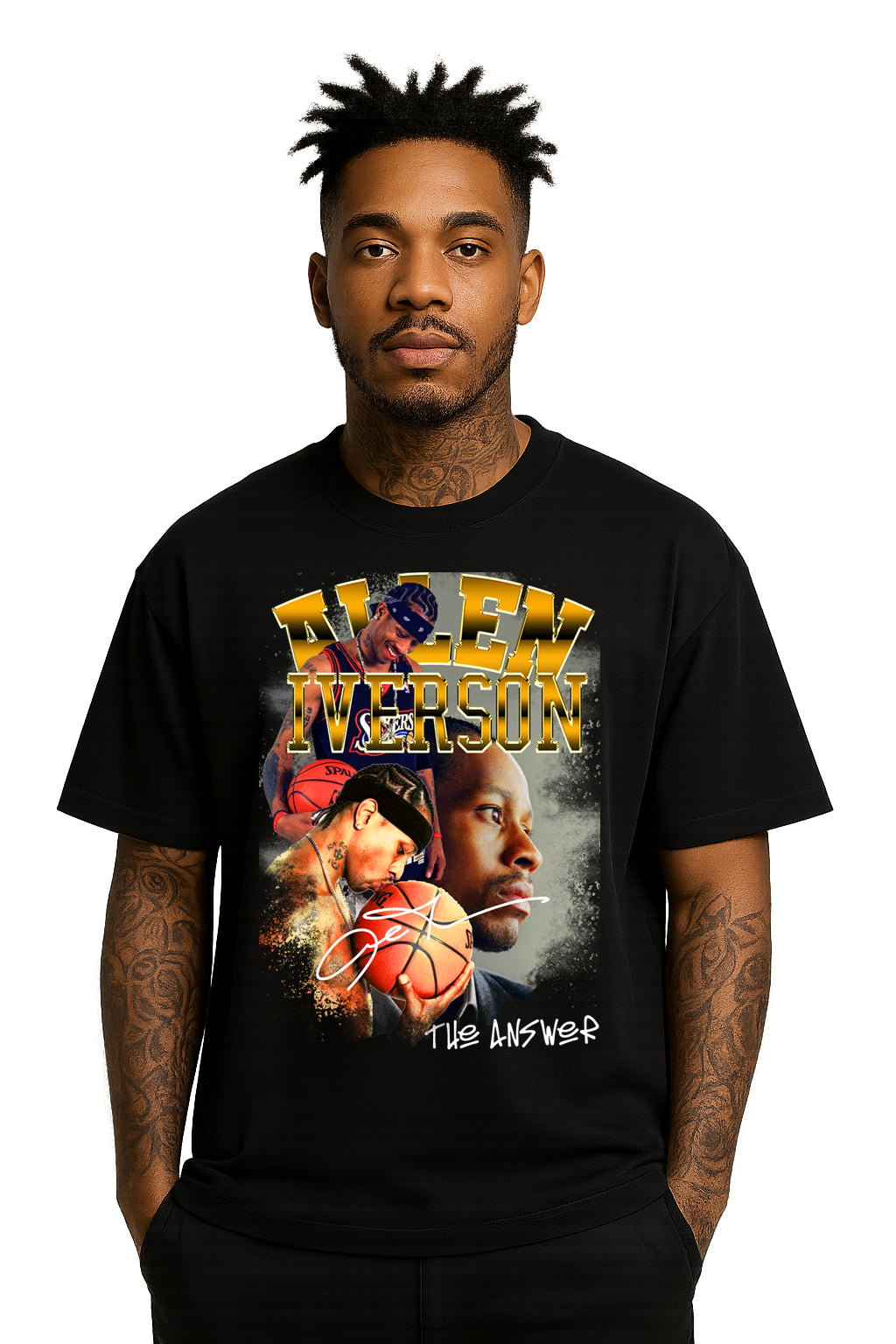 Allen Iverson “The Answer” Graphic Tee – Vintage Basketball Streetwear T-Shirt