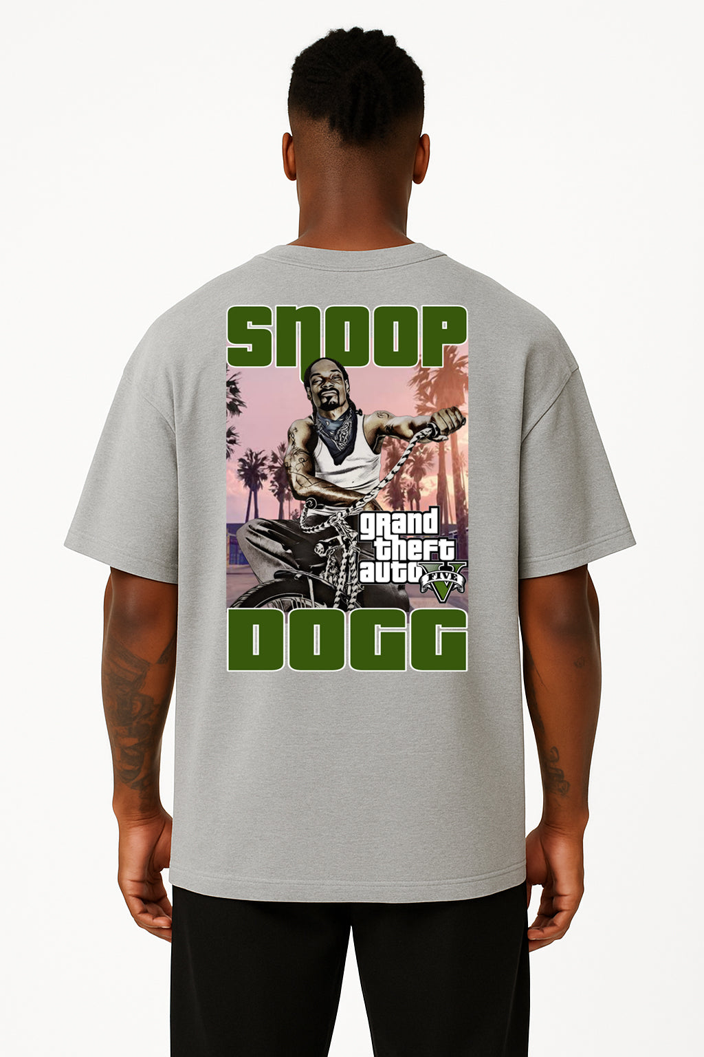 Snoop Dogg GTA-Inspired Graphic Tee – West Coast Hip Hop Streetwear T-Shirt